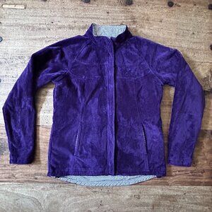 EUC Peter Millar E4 Wind Womens Reversible Golf Jacket Coat Size SMALL Purple